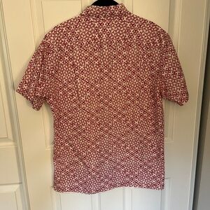 Tori Richard Red and White Patterned Shirt